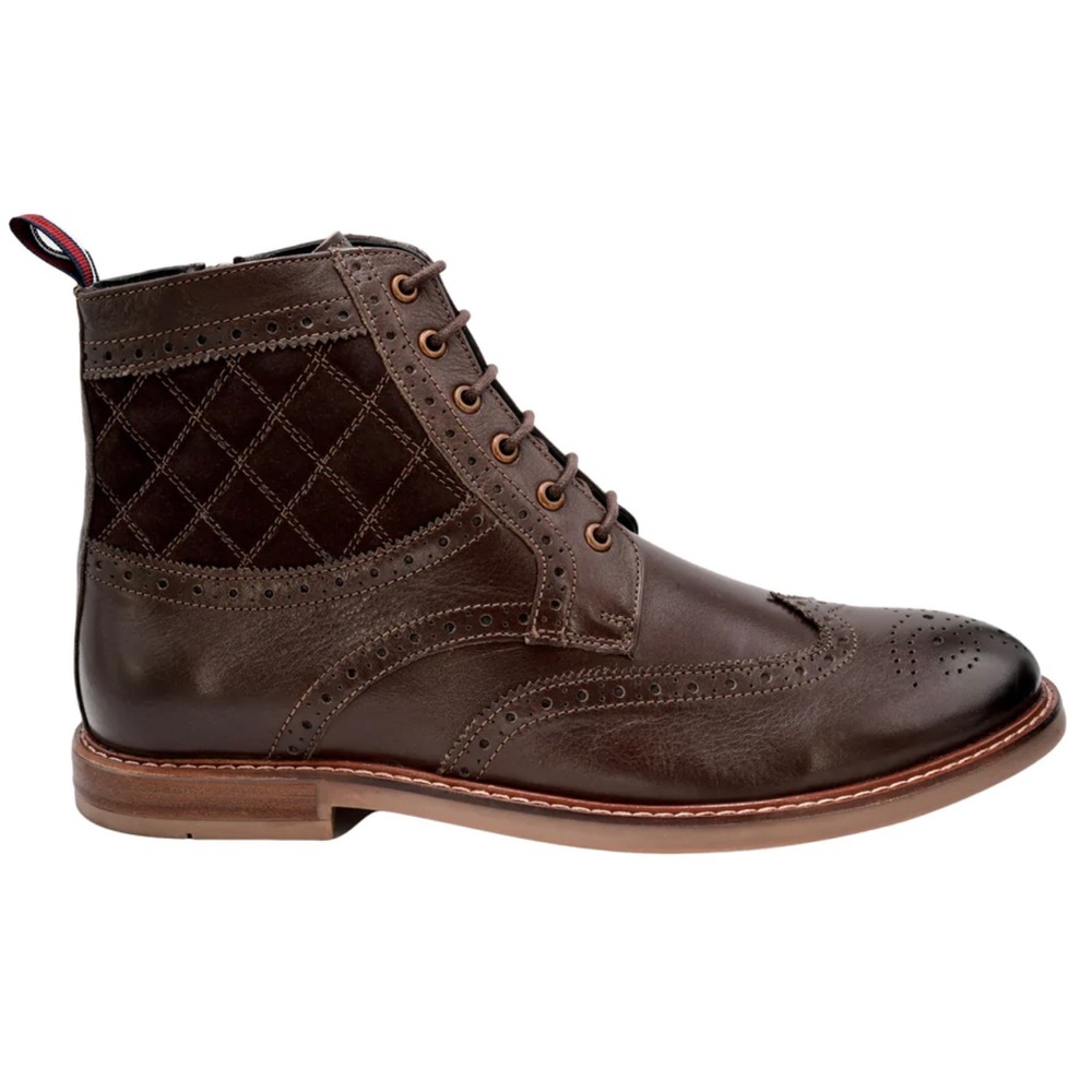 Ben Sherman Quilted Brent Leather Boots